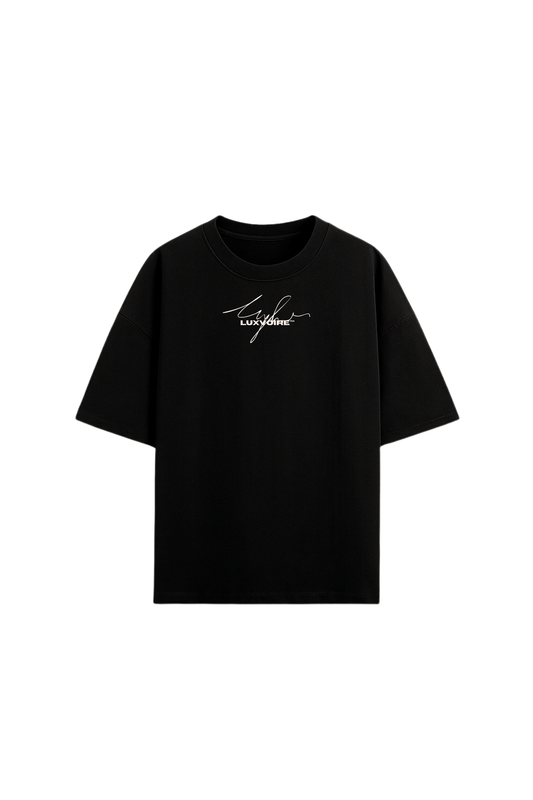 LUXVÓIRE™ “DO WHAT’S DIFFERENT” SIGNATURE TEE – MIDNIGHT BLACK