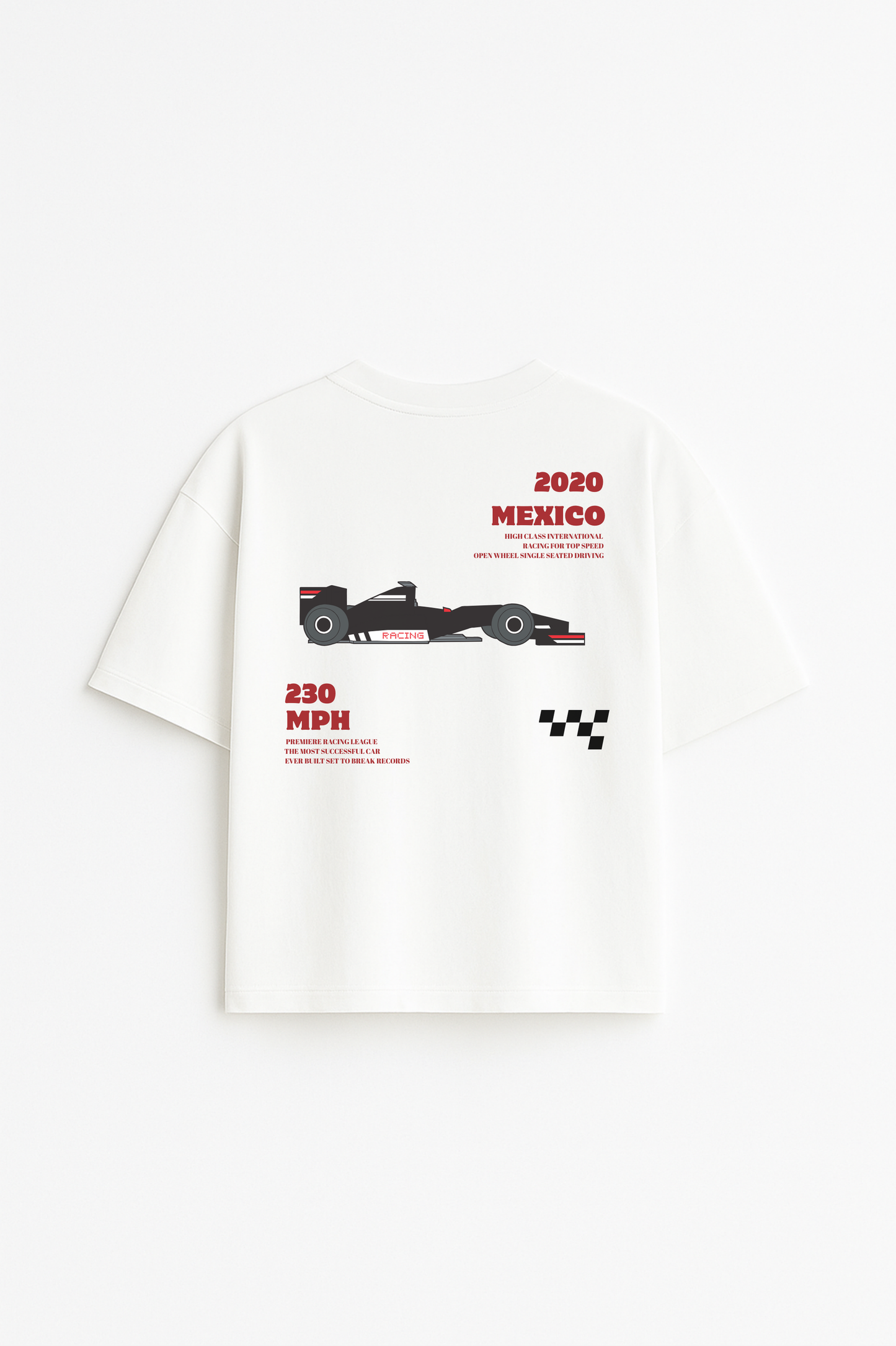 LUXVÓIRE™️ GRAND PRIX HERITAGE OVERSIZED TEE – MEXICO EDITION