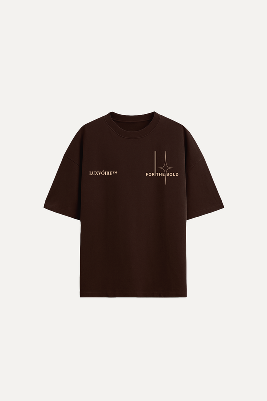 LUXVÓIRE™ CORE EMBLEM OVERSIZED TEE – FOR THE BOLD