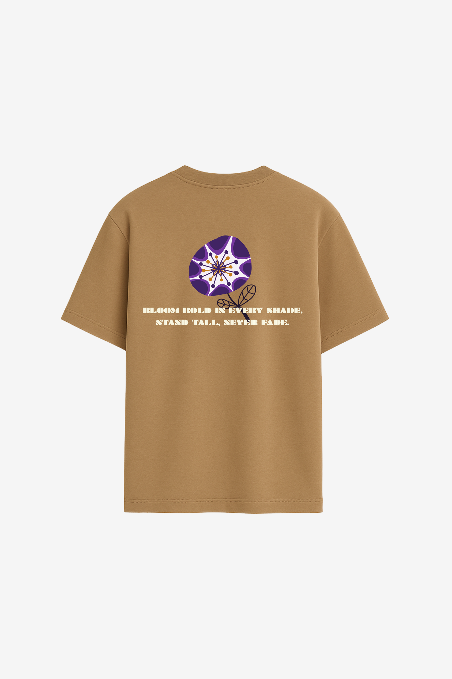 LUXVÓIRE™ BLOOM EDITION GRAPHIC TEE - COCOA BROWN