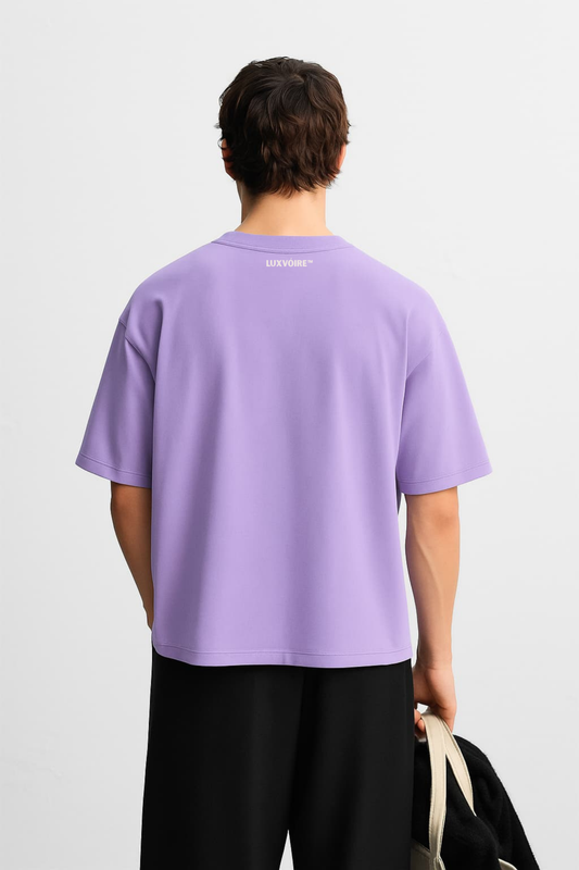 LUXVOIRE™ SIGNATURE CORE TEE – LILAC MUSE