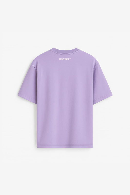 LUXVOIRE™ SIGNATURE CORE TEE – LILAC MUSE