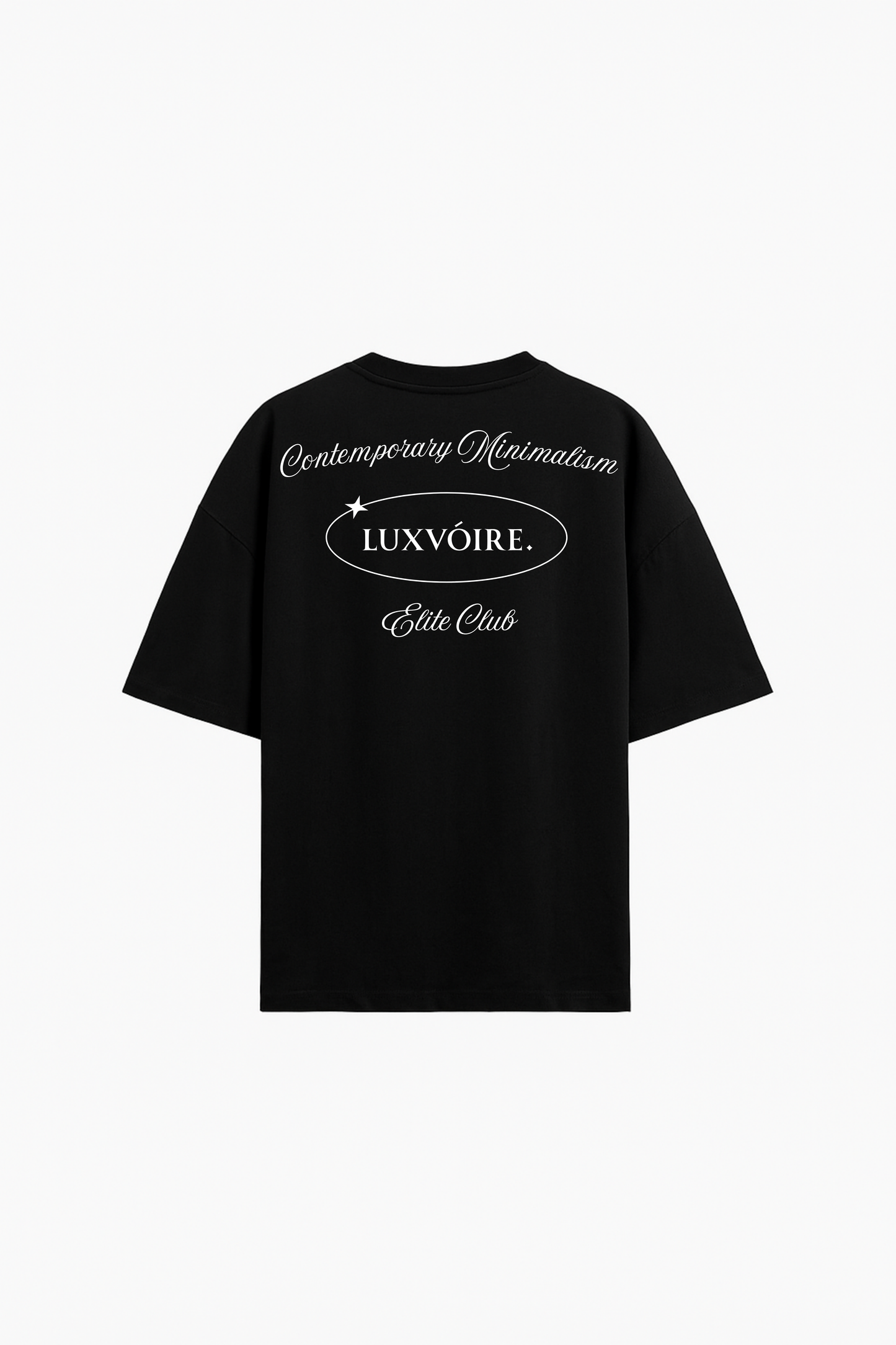 LUXVÓIRE™ – ELITE CLUB ESSENCE NOIRE STATEMENT RELAXED TEE