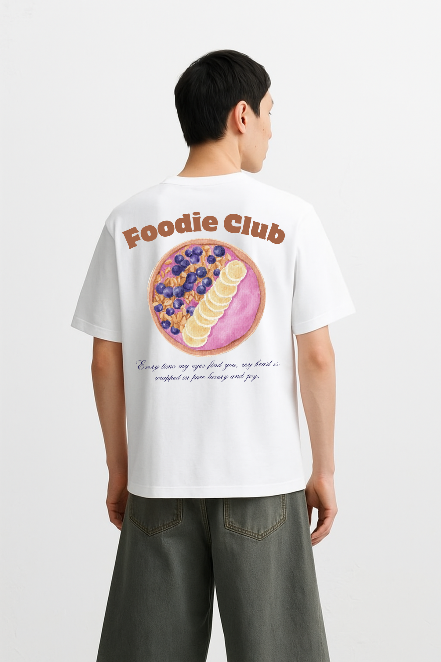 LUXVÓIRE™ THE IMPERIAL DELIGHT COTTON CREW – BERRY & BANANA EDITION