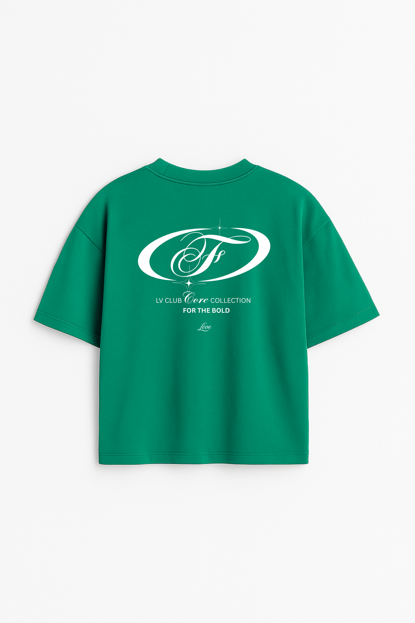 LUXVÓIRE™️ GREEN OVERSIZED GRAPHIC T-SHIRT