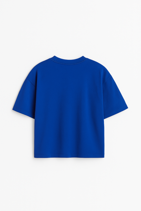 LUXVÓIRE™️ ESSENTIAL ROYAL BLUE OVERSIZED T-SHIRT