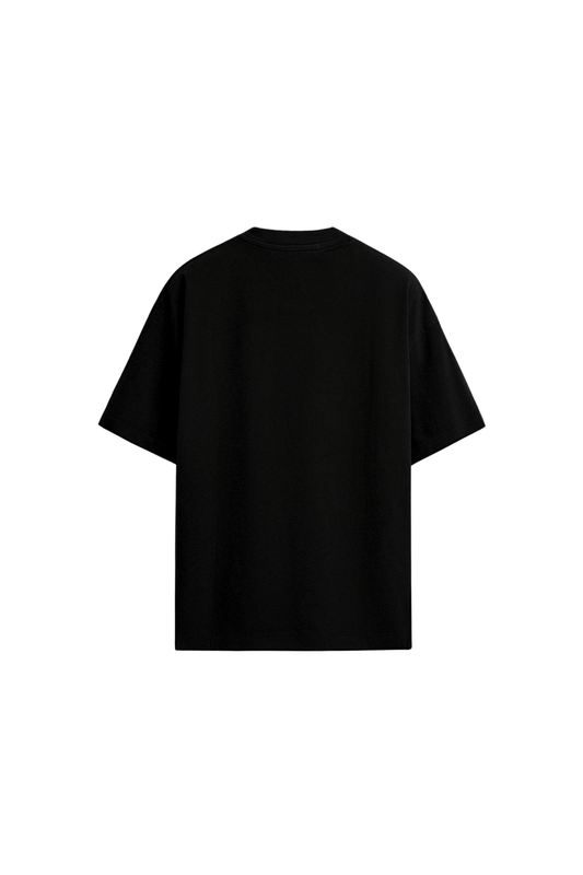 LUXVÓIRE™️ GRAND PRIX EDITION – BLACK ON BLACK F1 CREST TEE