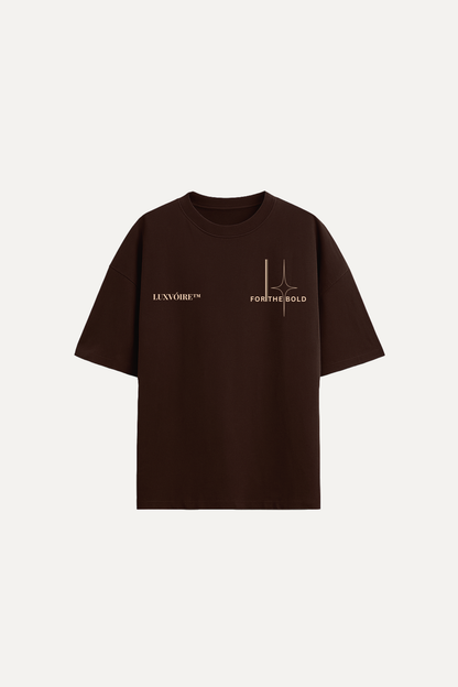 LUXVÓIRE™ CORE EMBLEM OVERSIZED TEE – FOR THE BOLD