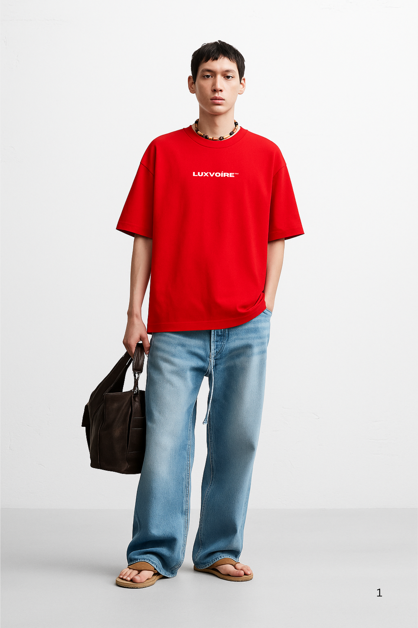 LUXVÓIRE™ COMFORT ZONE SIGNATURE UNISEX TEE – CRIMSON RED