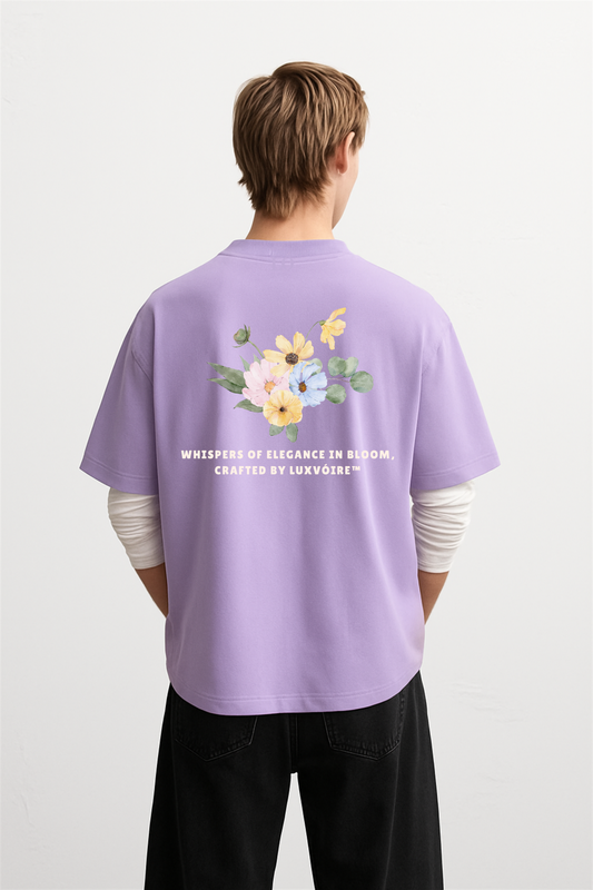LUXVÓIRE™ BLOOM ÉLÉGANCE OVERSIZED TEE
