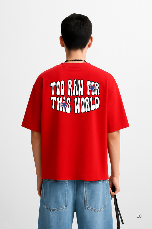 LUXVÓIRE™ ICONIC RAWSTAR RED UNISEX TEE